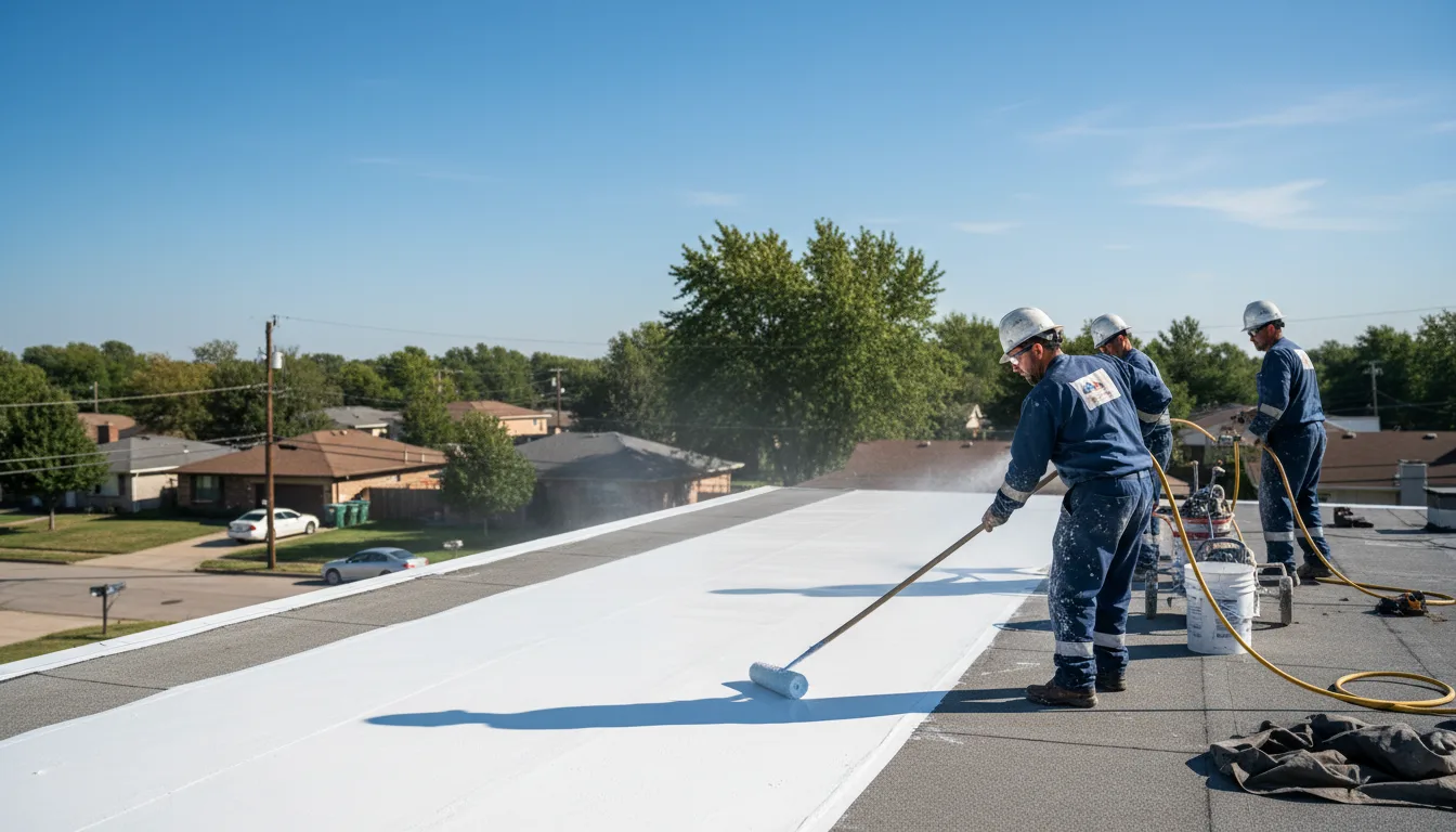 Commercial roof coating in Brantwood, WI near me
